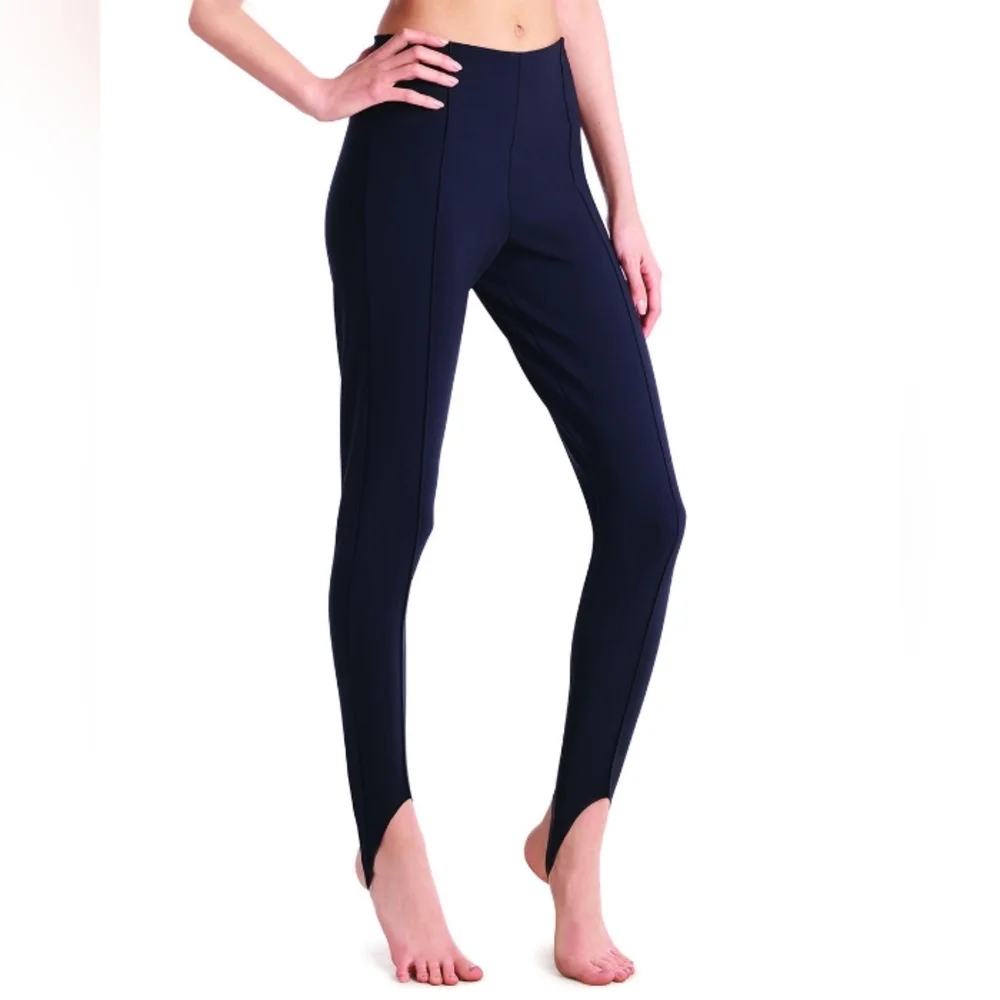 Commando Bonded Control Front Seam Stirrup Leggings in Black Sz L NWT - Picture 2 of 5